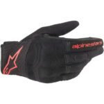 Alpinestars Copper Gloves- Black Red Fluo