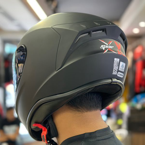 X Helmet- X1 Matt Black (Free Black Visor+Key Ring) - Image 3