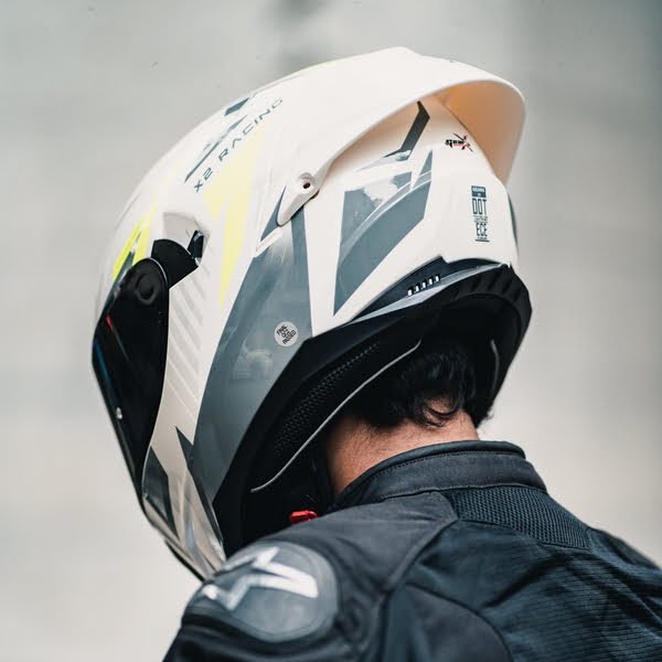 GearX X2- Snow White (Free Smoke Visor & Spoiler) - Image 5