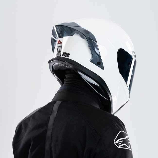 X Helmet R1SV - Shiny White (Clear & Black Visor Included)