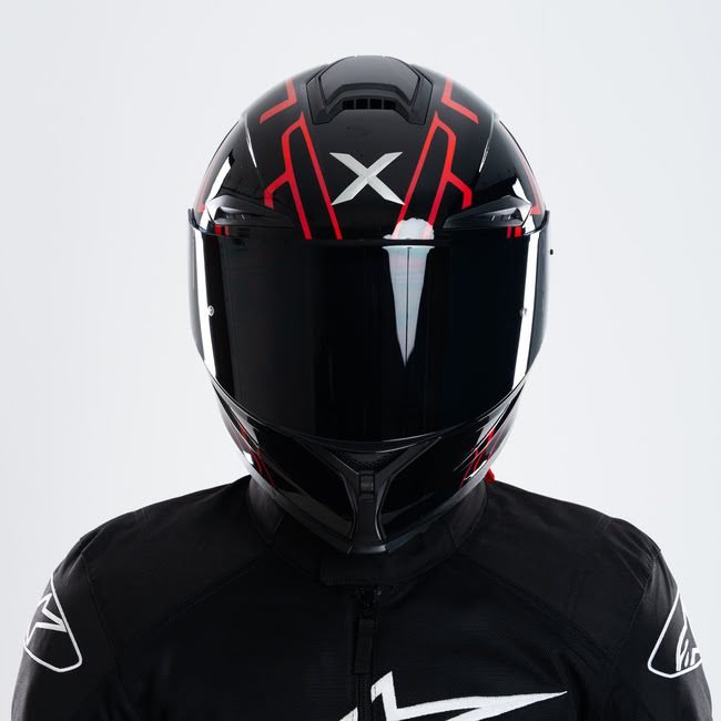 X Helmet R1SV - Blazing Red (Clear & Black Visor Included) - Image 4